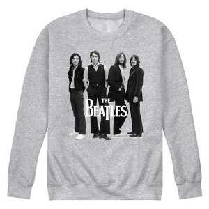 Men's - The Beatles - Group Photo-Men's Crew Fleece Sweatshirt Graphic Fleece Sweatshirt - 1 of 4