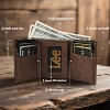 Lee Men’s Trifold Wallet, Pebble Grain Leather Wallet Billfold with RFID Flip ID Window In Gift Box - 4 of 4