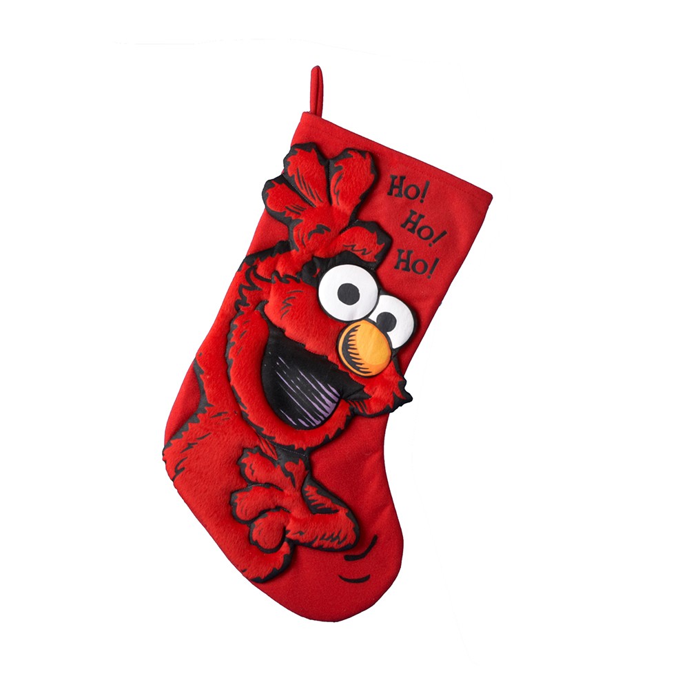 UPC 086131165528 product image for Sesame Street Elmo 17 Applique Christmas Stocking, Multi-Colored | upcitemdb.com
