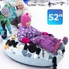 Costway 52" Inflatable Snow Tube Heavy-Duty Inflator with Premium Polyester Oxford Cover - 3 of 4