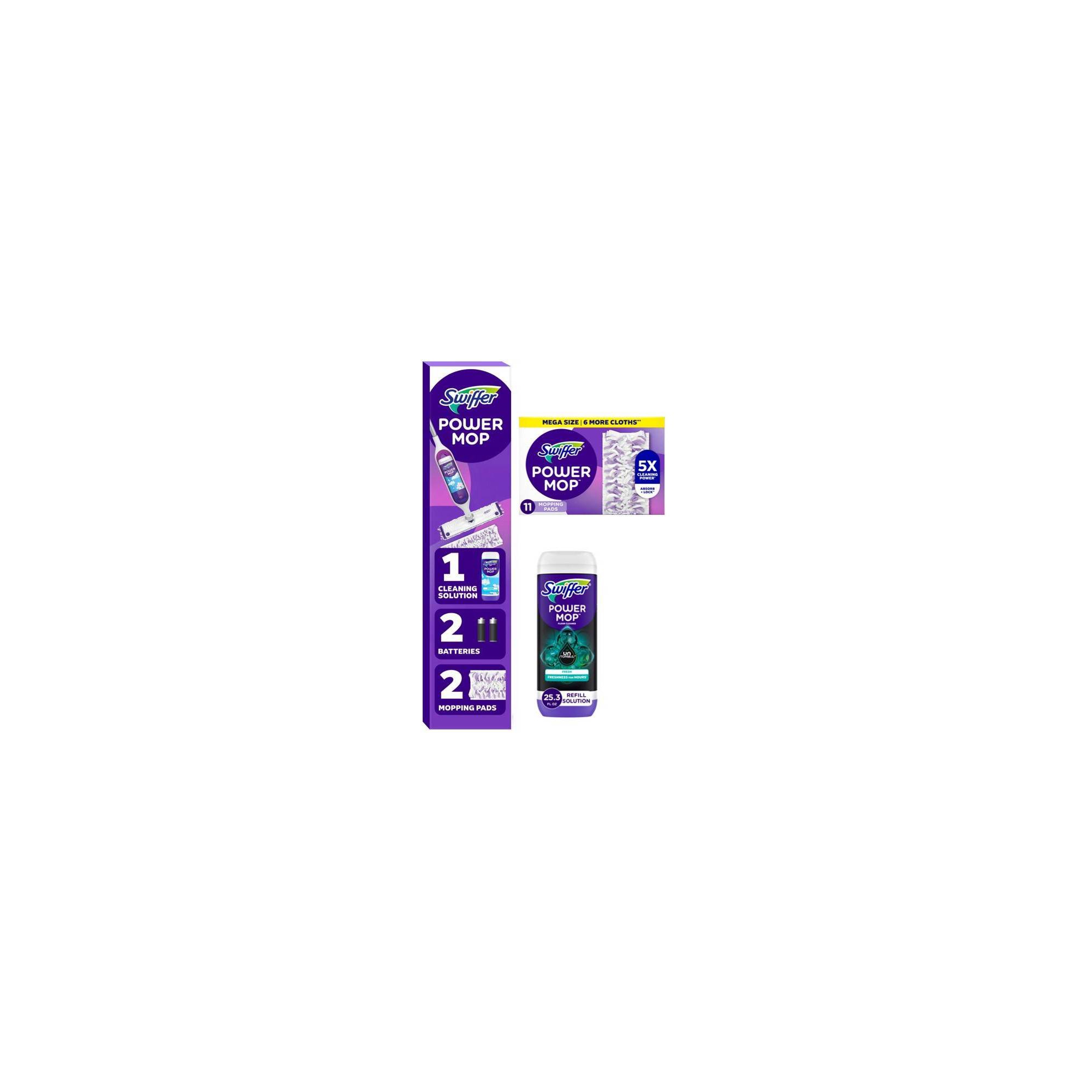 Swiffer Power Mop Multi-Surface Mop Kit for Floor Cleaning