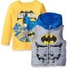 DC Comics Infant/Toddler Boys' 2-Piece Batman Puffer Vest & Shirt Set - 2 of 4