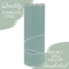 Elanze Designs Best Dental Hygienist Spearmint Crosshatch 20 ounce Stainless Steel Travel Tumbler - 3 of 4