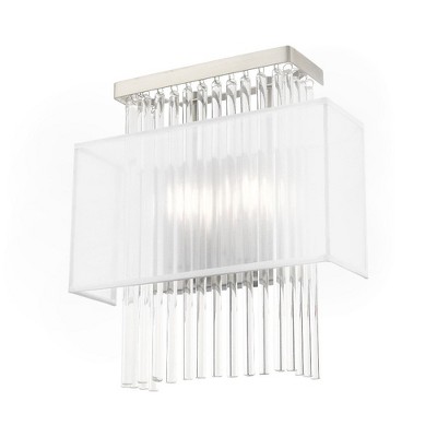 Alexis Brushed Nickel 2-Light ADA Compliant Wall Sconce