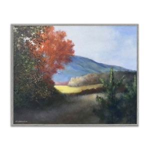 Stupell Industries Autumn Foliage Mountain Scenery Framed Giclee Wall Art - 1 of 4