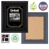 Cardinali Plein Air, Black 8x10" Picture Frame with Acrylic Glazing & Cardboard Backing, for Photography or Canvas Frame, 3 Wide Moulding, 1/2 Rabbet - 4 of 4