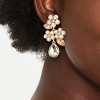 Floral Crystal Drop Earrings - A New Day™ - 2 of 3