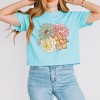 Simply Sage Market Women's Colorful Flower Bouquet Short Sleeve Relaxed Fit Cropped Tee - 2 of 4