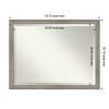 Amanti Art Grand Narrow Beveled Framed Bathroom Vanity Wall Mirror - 3 of 4