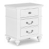 Annie Nightstand - White - Picket House Furnishings: Rubberwood Frame, 2 Drawers, Anti-Tip Hardware Included - 3 of 4