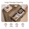 RISOKEYS Drawer Dressers Bedroom Furniture Large Storage Tower Unit, Dresser for Bedroom,Spacious and Stylish Closet,Hallway,Rustic Walnut - 4 of 4