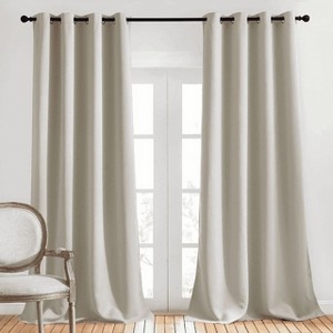 NICETOWN Grommet Top Blackout Curtains, Thermal Insulated Noise Reducing Window Drapes (Set of 2) - 1 of 4