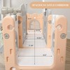 Toddler Playset, 8 in 1 Toddler Slide, Baby Playset for Indoor/Outdoor Playground with Climber, Crawling Tunnel, Basketball Hoop, Toy Storage - 3 of 4