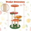 FURNIinspire Pet Tower Cute Cat Tree Fruit Style Cat Tower, Cat Climbing Tower, Indoor Pet Activity Center, Multicolored, 19"*19"*39" - 3 of 4