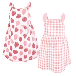 Luvable Friends Hudson Baby Sleeveless Dresses 2pk - 1 of 2