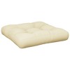 vidaXL Pallet Cushion Cream 23.6"x24.2"x3.9" Fabric - 2 of 4