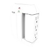 Helios 5-Outlet Wall Tap Surge Protector with 2 USB Charging Ports in White - image 3 of 4