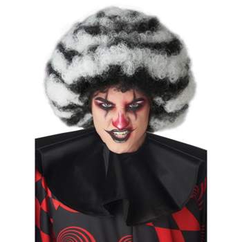 California Costumes Spiral Clown Wig (Black/White)