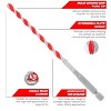 Diablo Speedemon 1/4 in. X 6 in. L Carbide Tipped Red Granite Hammer Drill Bit Hex Shank 5 pk - 2 of 3