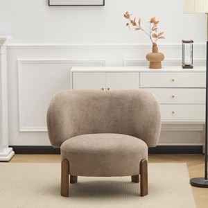 Christopher Knight Home Zoe Mid-Century Modern Upholstered Wingback Armless Chair - 1 of 4