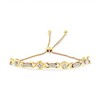 Silver Channel Set Diamond Accent Twist Bolo Bracelet - 3 of 4