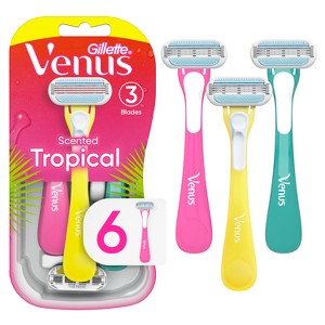 Venus Tropical Women's Disposable Razors - 6ct - 1 of 4