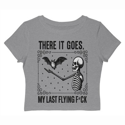 Rerun Island Women There It Goes My Last Flying Fck Short Sleeve Graphic Cotton Baby Tee