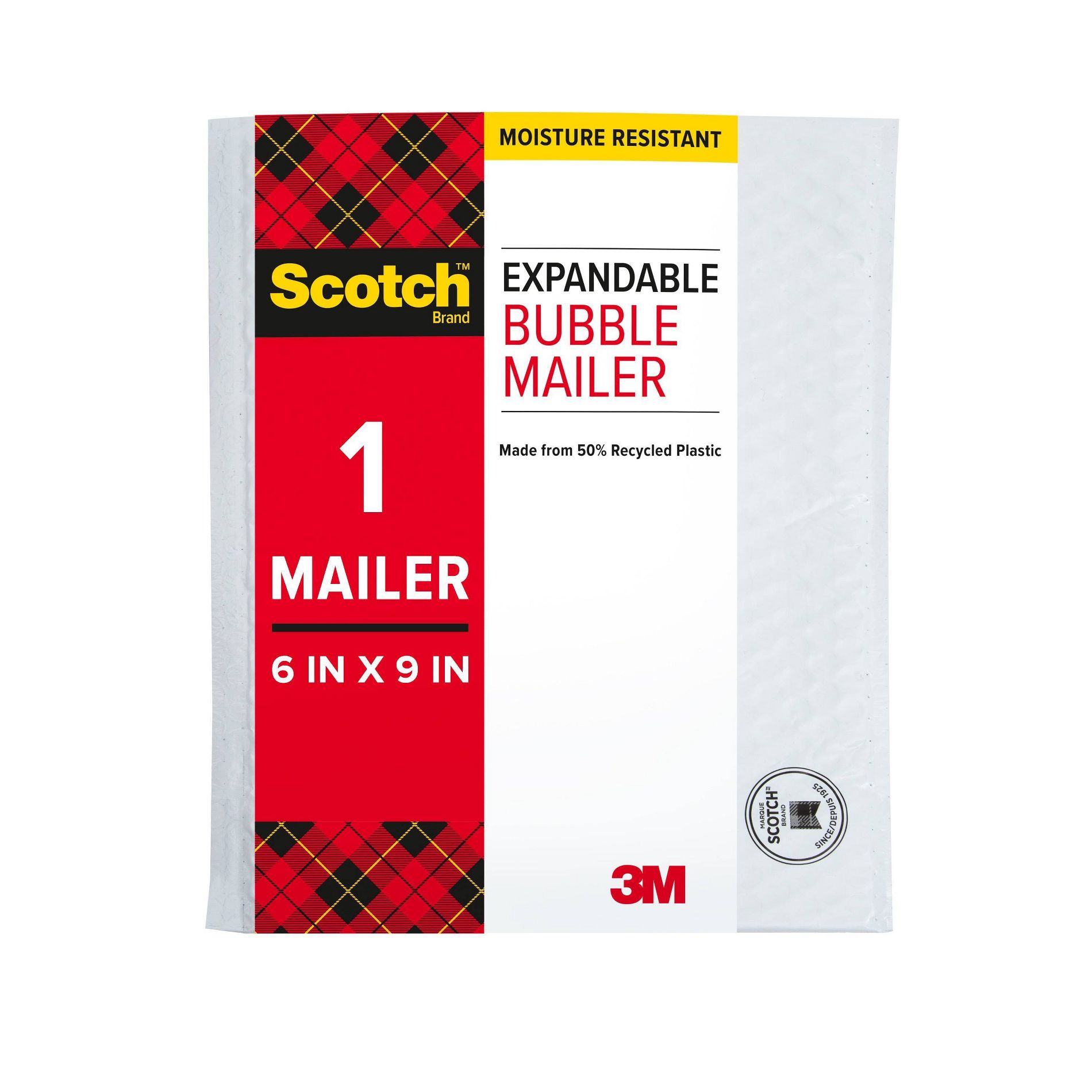 Scotch 6"x9" Poly Bubble Mailer White