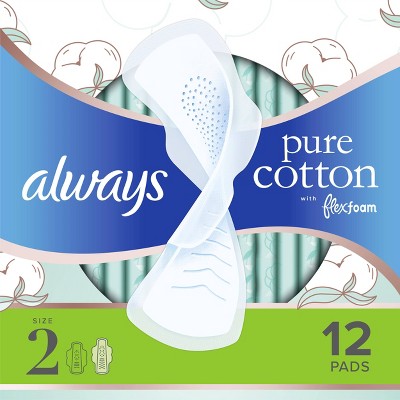 pure cotton pads for periods