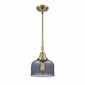 Bell - 1 Light Stem Hung Mini Pendant In Industrial Style-11.13 Inches Tall and 8 Inches Wide - 1 of 1