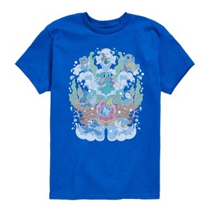 Boys' - Pokémon - Water Starters Group Short Sleeve Graphic T-Shirt - 1 of 4