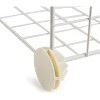 6 Cube Wire Grid Stackable Storage Shelves, 12.6 x 26 x 38 inches, White - 4 of 4
