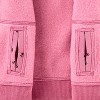 Toddlers' Adaptive Zip-Up Fleece Hoodie Sweatshirt - Cat & Jack™ Pink Rose - 4 of 4