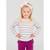 RuffleButts Girls Knit Long Sleeve Ruffle Layering Tee - 3 of 4