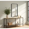 Elegant Lighting Contour Metal Rectangle Mirror 22x40 in Black - 3 of 4