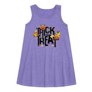 Girls' - Pokémon - Trick or Treat Graphic Sleeveless Aline Dress - 1 of 3