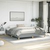 vidaXL Bed Frame without Mattress Dark Gray California King Fabric - 2 of 4