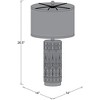 Mark & Day Rauris 26"H x 14"W x 14"D Modern White Table Lamps - image 3 of 4