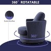GDFStudio Bertha Swivel Boucle Upholstered 32" Wood and Steel Chair - 2 of 4