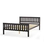 Costway Full Wood Platform Bed with Headboard and Footboard Mattress Foundation