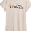 Women's - Peanuts - Christmas Snoopy And Friends Oversized Graphic T-Shirt - 2 of 4