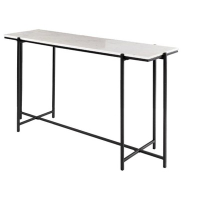 Mark & Day Goldegg 30"H x 47"W x 14"D Modern Black Console Table