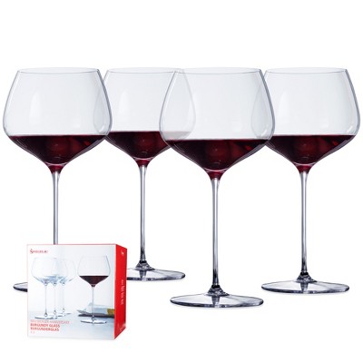 Winterberry® Set of 4 Red Stemless Wine Glasses