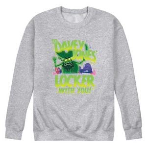 Men's - Spongebob Squarepants - Spongebob: The Search For Squarepants To Davey Jones Locker Graphic Fleece Sweatshirt - 1 of 4