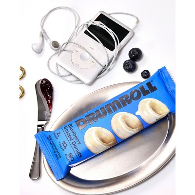Drumroll Snacks Blueberry Glazed Mini Donuts - 2.4oz