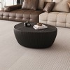 NicBex Modern Goose Eggs Shape Coffee Table with Marble Top & Leather Side,Fashionable Tea table Center Table for Living Room,Bedroom - 2 of 4