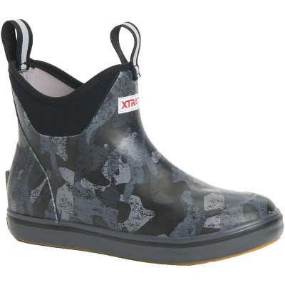 Women's Women's 6 in Black Camo Ankle Deck Boot