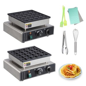 25Pcs Mini Dutch Pancake Maker, Commercial Electric Nonstick Pancake Maker Machine With 1.8" and , Diameter Mini Muffin Maker - 1 of 4