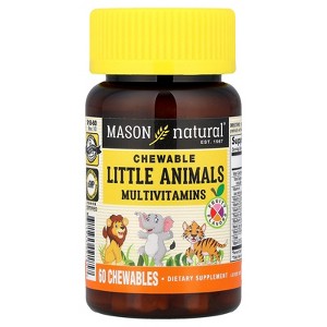 Mason Natural Chewable Little Animals Multivitamins, Fruity, 60 Chewables - 1 of 4