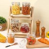 8oz Small Airtight Glass Jars Set of 6 with Lid Food Storage Jar Round, Mini Storage Container for Kitchen Canning, Jam, Spice, Honey - 4 of 4